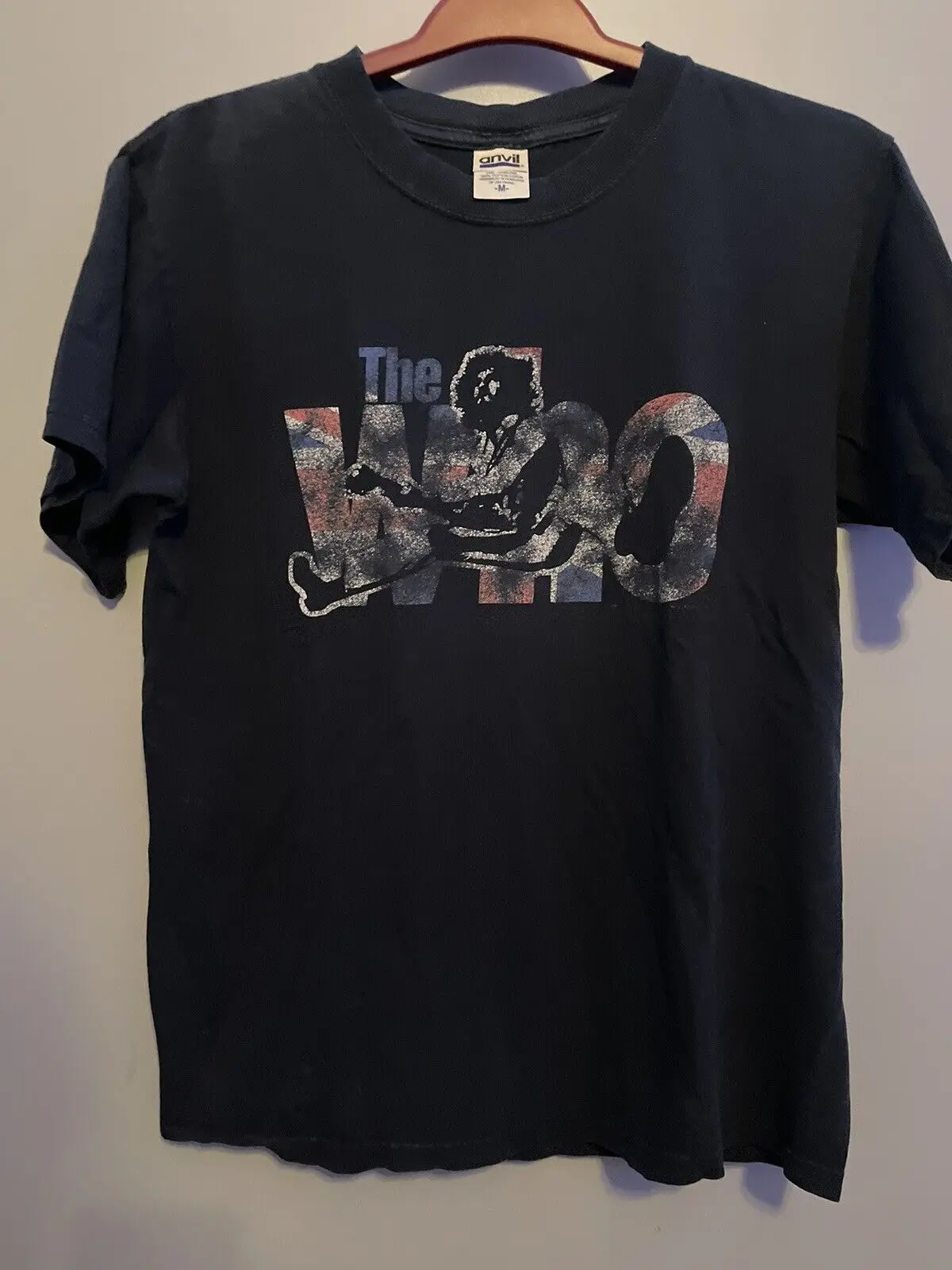 Vintage Y2K 2006 The Who Live Tour T Shirt Size Med Black Double Sided Band D58