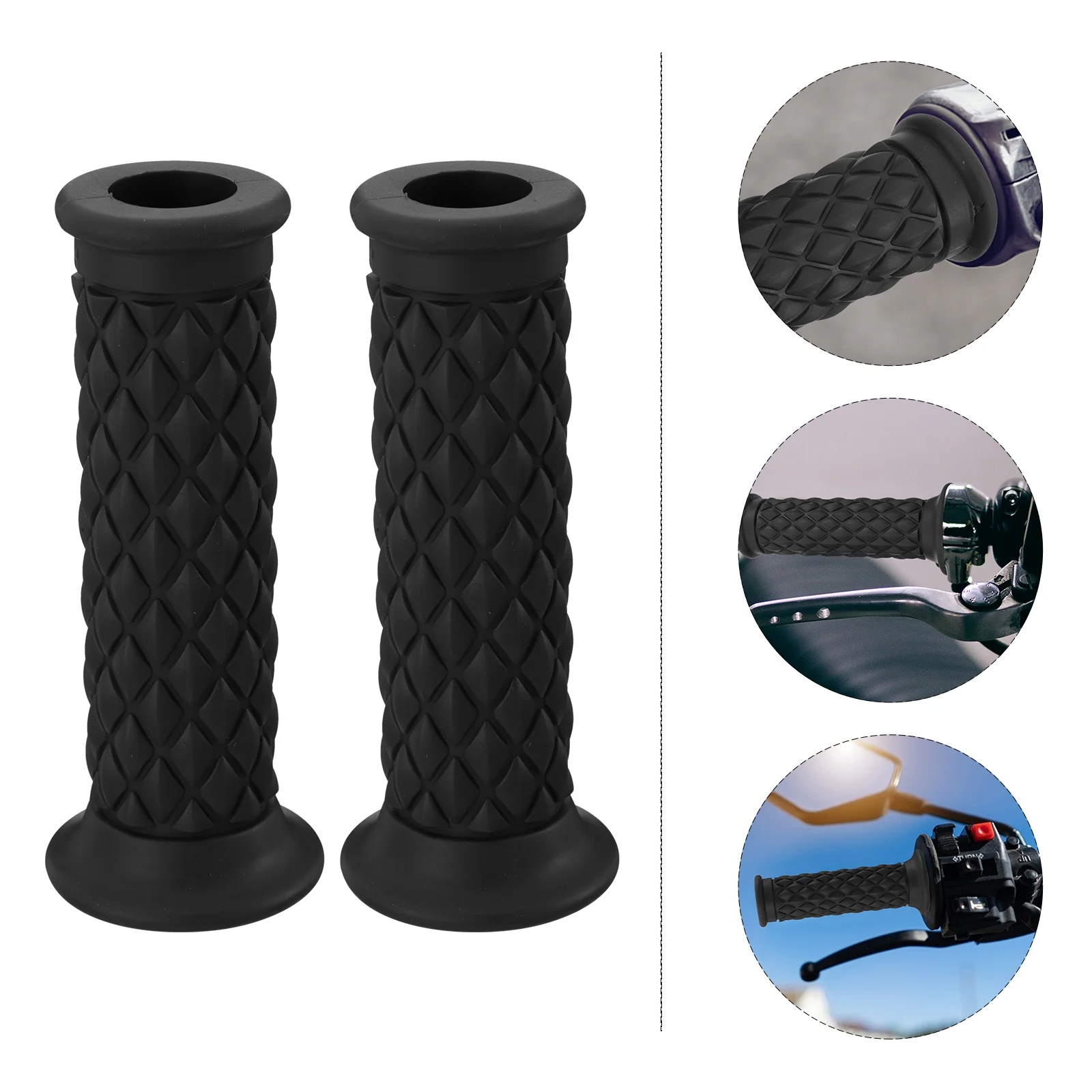 Motorcycle Handlebar Grip Replacement Thruster Vintage Enhancement Motorbike Throttle Rubber