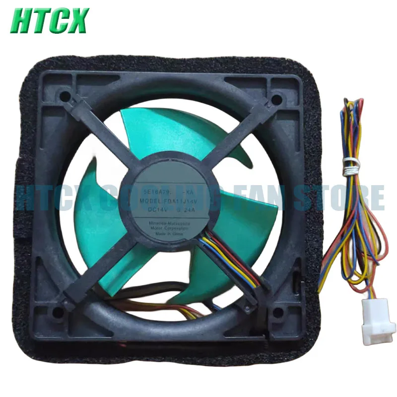 Original FBA11J14V DC14V 0.24A Four Lines Square Cooling Fan