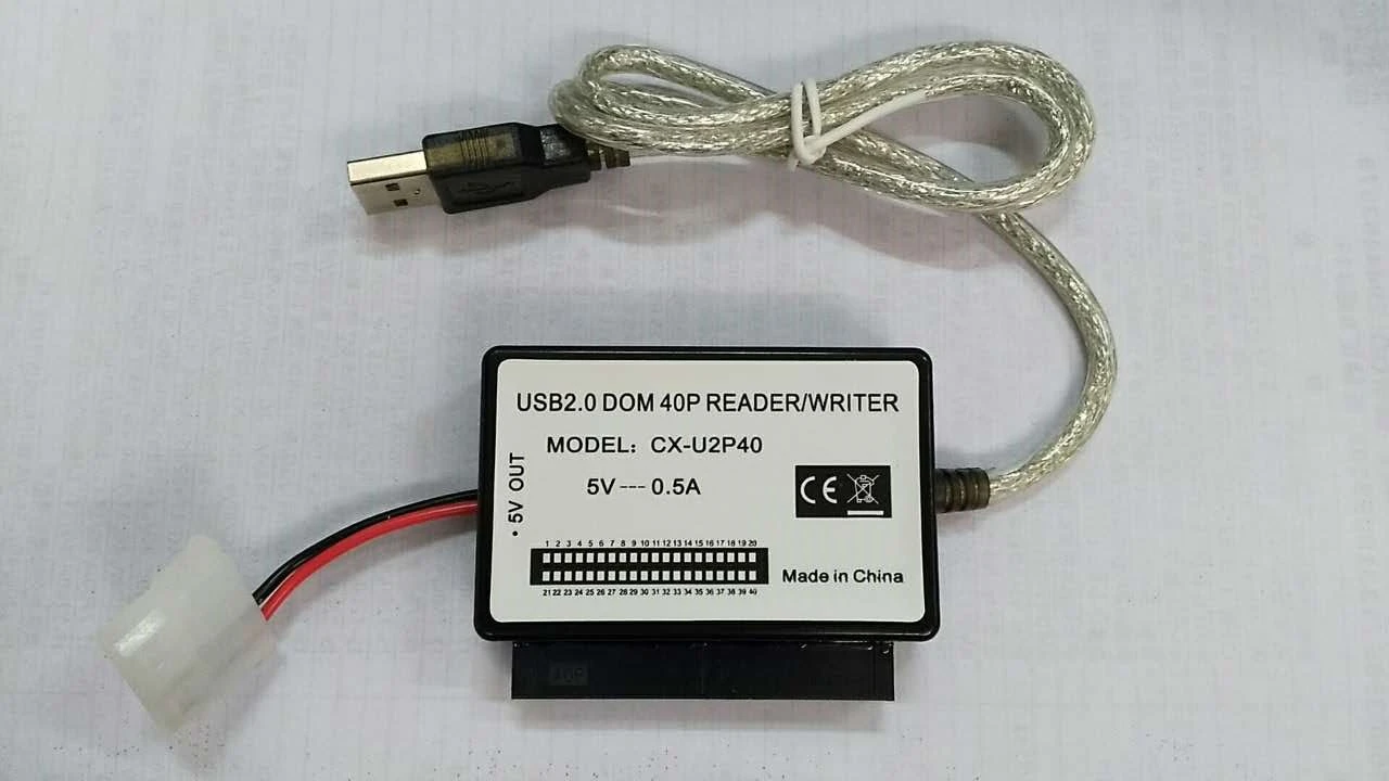 USB 2.0 Electronic Hard Drive 40P DOM Card Reader CX-U2P40 3.5 IDE 40-Pin Card Reader