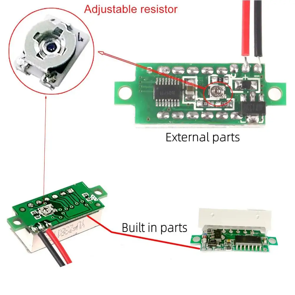 NEW High-end 0.28 Inch DC LED Digital Voltmeter 0-100V Voltage Meter Auto Car Mobile Power Voltage Tester 12V Detector 10A