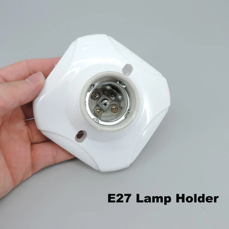 

Ceramic E27 Heat Light Bulb Lamp wall power Socket base Holder White Porcelain Straight for New Lighting Accessories parts T1