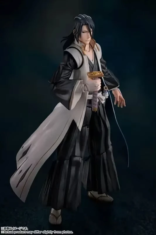 S.H.Figuarts Shf Byakuya Kuchiki "표백제 천년 혈액 전쟁" 액션 모델 애니메이션 피규어 장난감 어린이를위한 선물