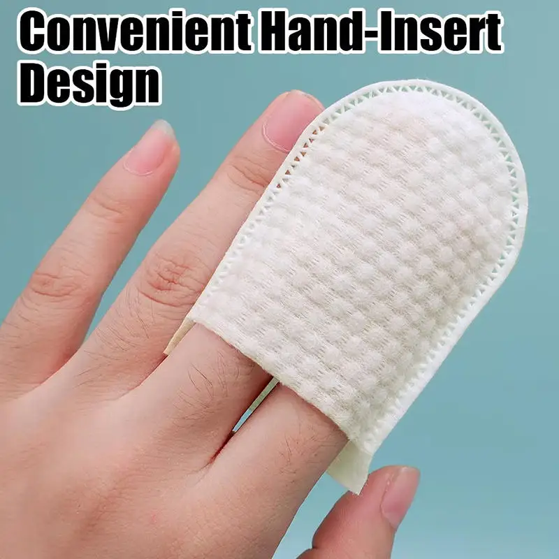 Almofadas Removedoras de Maquiagem Não Tecidas 120 Unidades, Lenços de Algodão em Formato U para Limpeza Facial, Ferramentas Cosméticas de Bolso