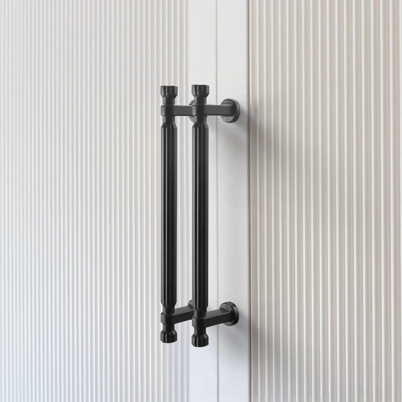 Single Hole Black Premium Modern Nordic French Wardrobe Door Knob Drawer Cabinet Kitchen Door Pull Home Improvement Hardware