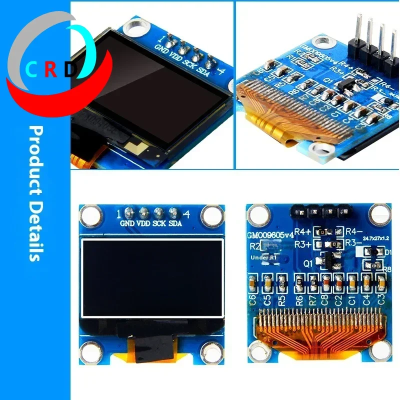 Changruida-Écran OLED LCD 0.96x64 pouces, petit écran IIC oled, module 4 broches SSD1315, aida64 hmi, nouveau