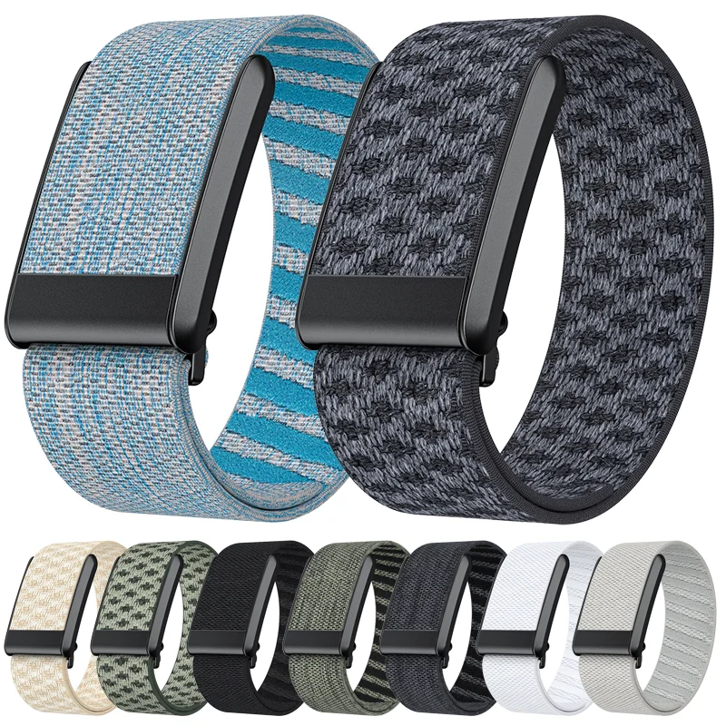 

Nylon Fitness Band Soft Breathable Replacement Strap Adjustable Protector Sports Wristband for Whoop 5.0 Life MG/One Peak