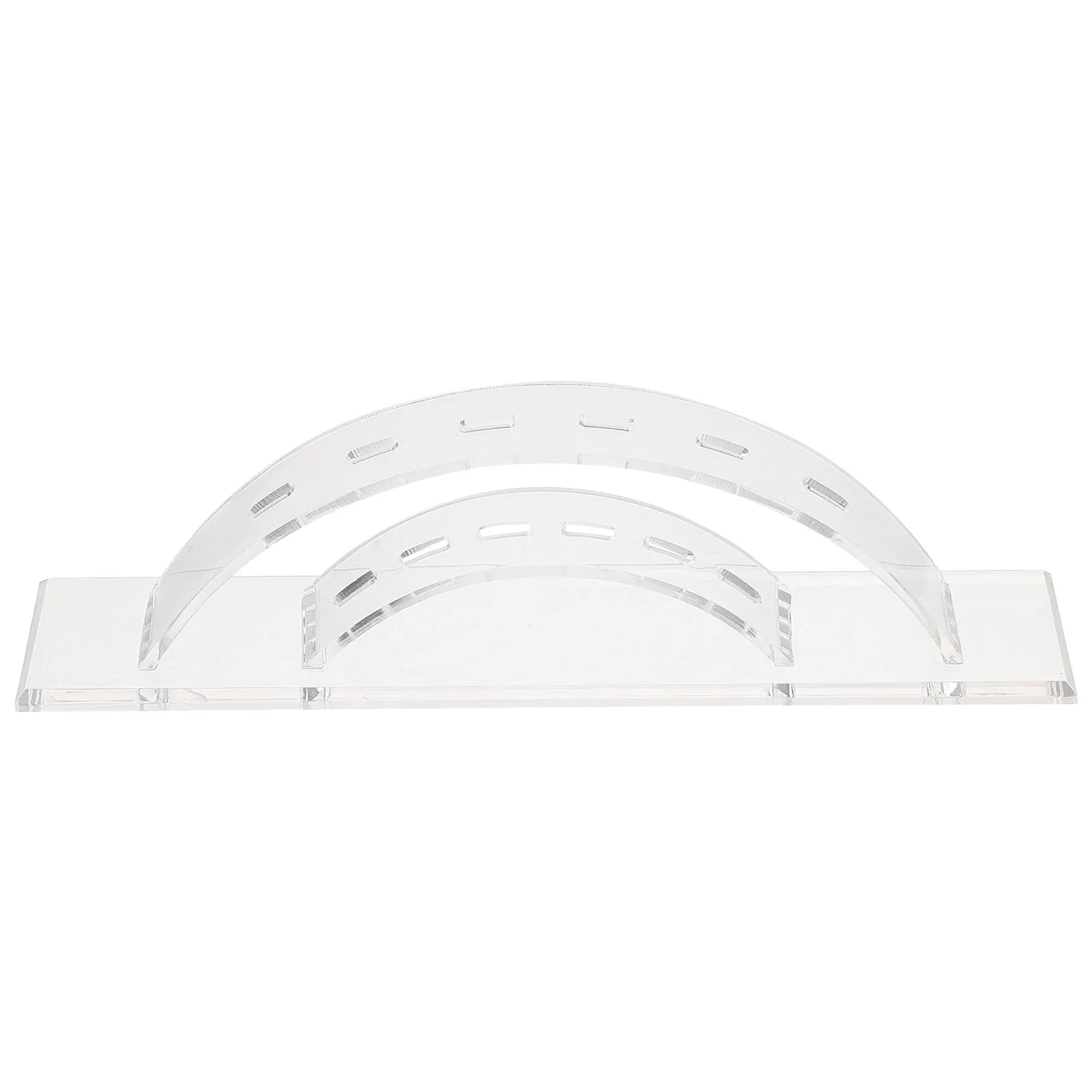 Support de pincettes à cils, 1 pièce, support de rangement Transparent en acrylique, 6 trous, organisateur d'outils de maquillage pour affichage de pinces d'extension