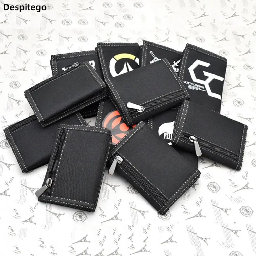 

Leather RFID Vintage Wallet Men With Coin Pocket Short Wallets Small Zipper Walet With Card Holders Man Purse