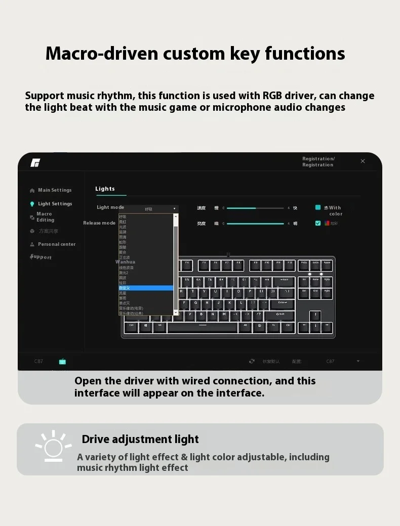 Imagem -05 - Noppoo-kit de Teclado Mecânico com Retroiluminação Rgb Teclado Gaming sem Fio Hot Swap pc Gamer Acessórios Presentes de Escritório Modo C87