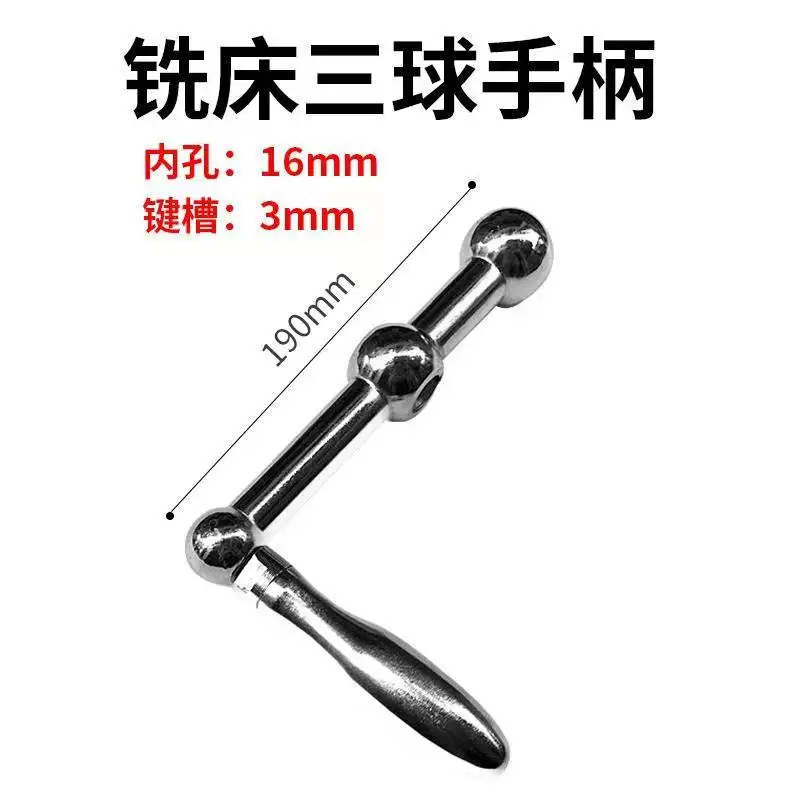 1Pc Milling Machine Handle C83 Three Bar Handles Lifting Crank