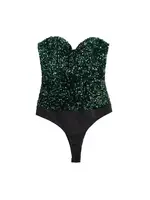 Strapless Sequin Bodysuits for Women, Backless Bodysuits, Sweetheart Neck, Female Playsuits, Sexy Fashion - Image 3