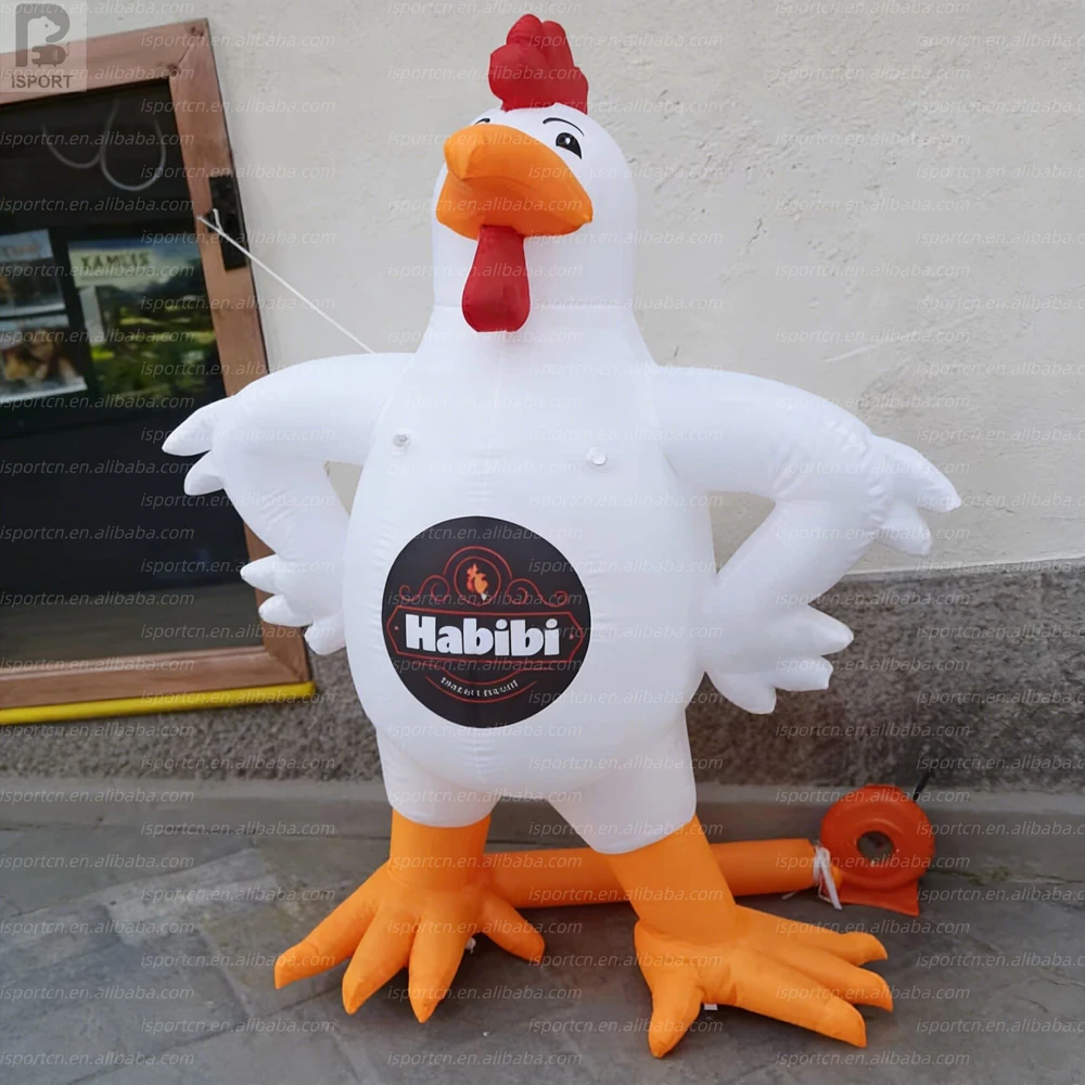 

Promotional Giant Inflatable Chicken,blow Up Inflatable Chicken Cartoon Rooster Mascot Big Cock for Resturant Advertising
