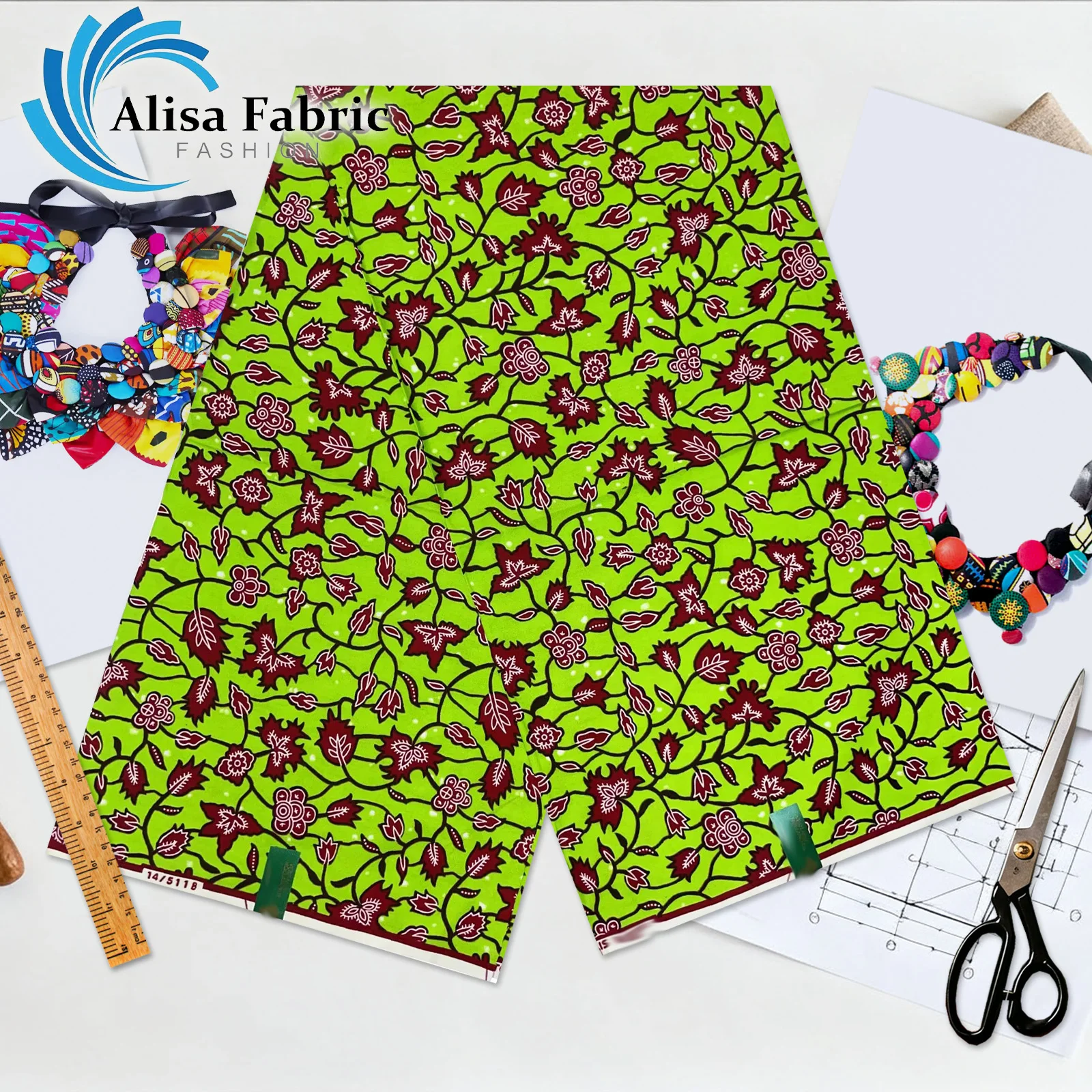 

New arrivals hollandais African fabric wax 6 yards 100% cotton Ankara 2026 couture Dutch for Christmas dress