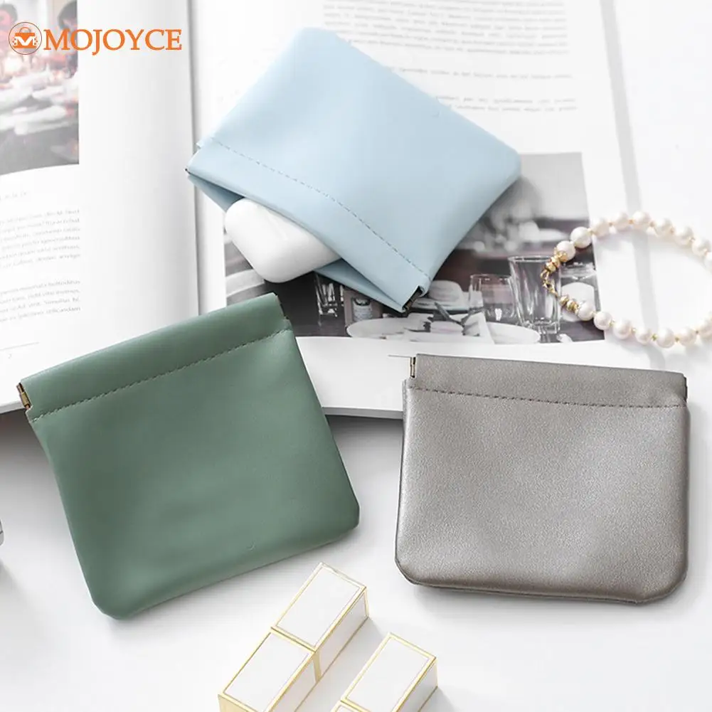 Solid Color Mini Purse Card Key Holder Small Storage Pouch Women Cosmetic Lipstick Money Purse Handbag Clutch Toiletry 5/8/13PCS