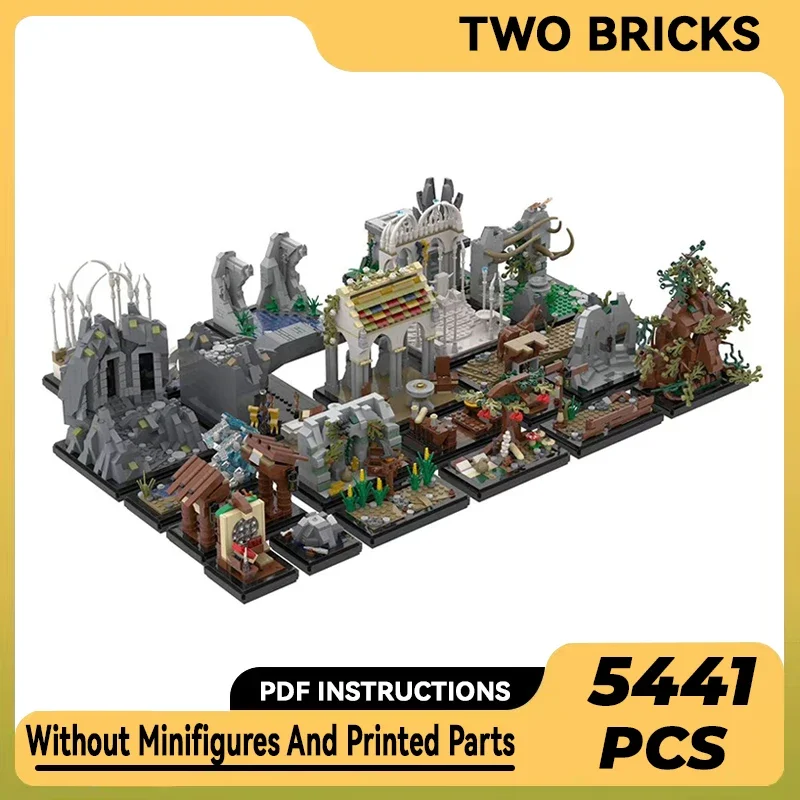 링 영화 모델 Moc 빌딩 브릭, 미니 우정의 문 기술 모듈러 블록 선물, 크리스마스 장난감, DIY 세트 조립