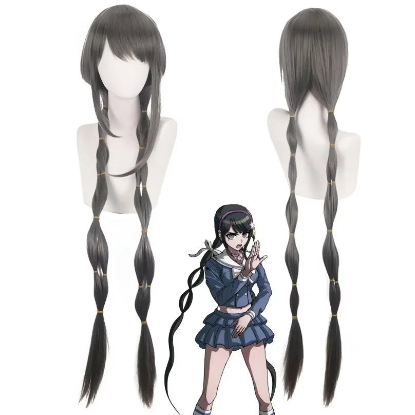 80cm Long Hair Anime Danganronpa Killing Chabashira Tenko Cosplay Wig For Women Halloween