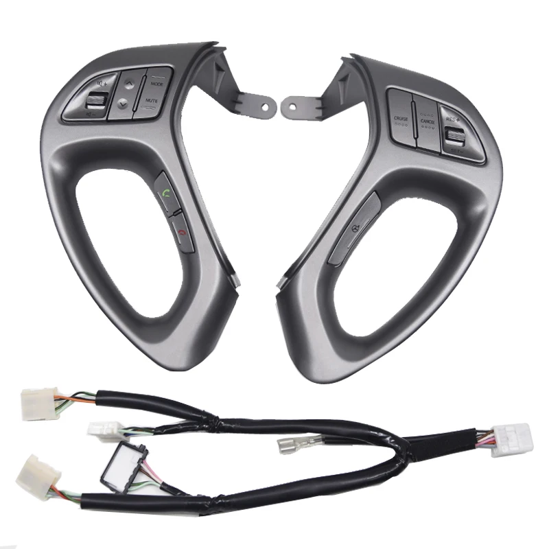 FOR HYUNDAI IX35\\TUCSON 2009-2015 Cruise Control Button Car Light Gray Steering Wheel Buttons With Cables