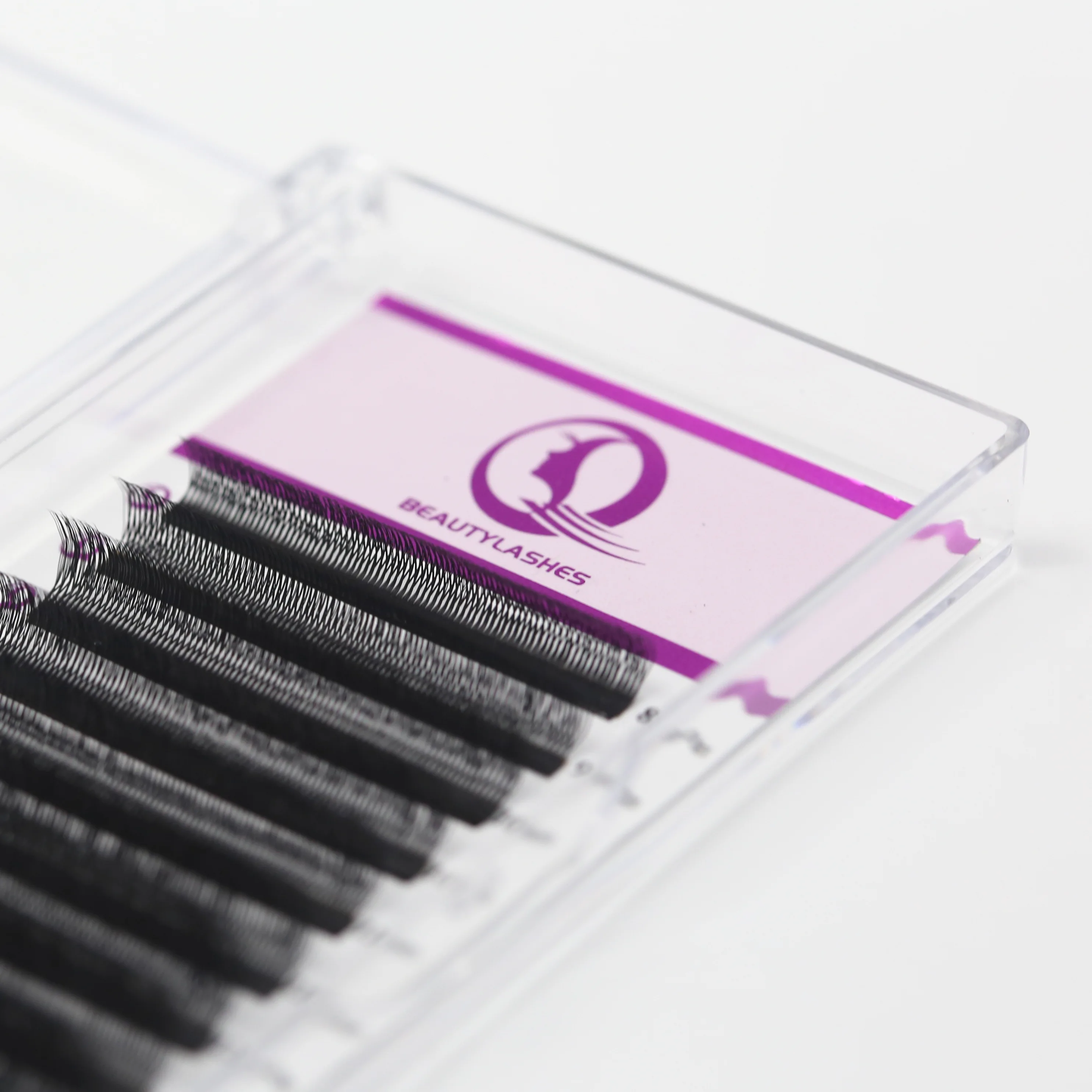 큐뷰티래쉬 U자형 속눈썹 연장 u래쉬 YY 소프트 & 파인 노 스플릿 베이스 12줄/박스 속눈썹샵 뷰티 메이크업 도구