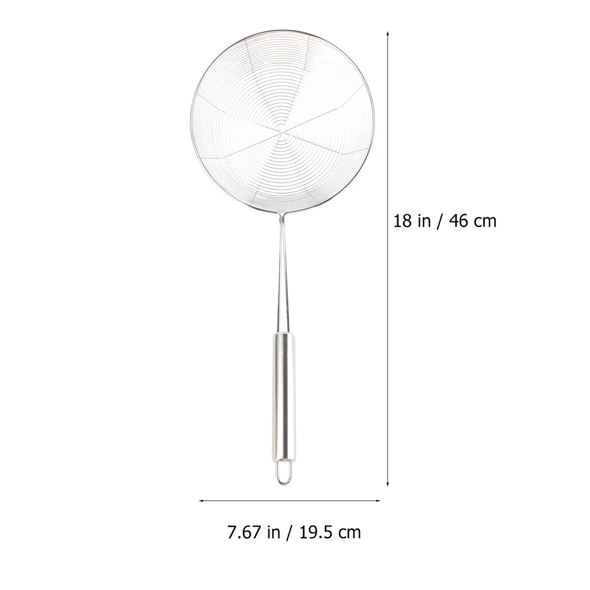 

Stainless Steel Oil Strainer 20cm Diameter Long Handle Frying Mesh Colander Kitchen Tool Soup Filter Oil Filter Strainer