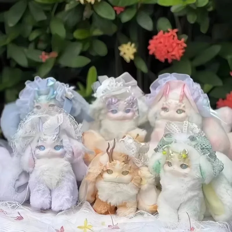 Hot Sale New Genuine Tutulong Fantasy Forest Tea Party Blind Box Random Mystery Box Doll Rabbit Dragon Fluffy Toy Birthday Gifts