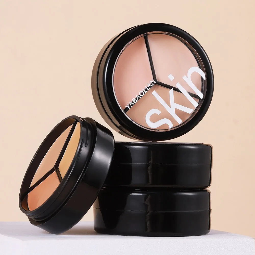 3色コンシーラー、フルカバーカラー、コンシーラー、クマや小じわに効くウォータープルーフ