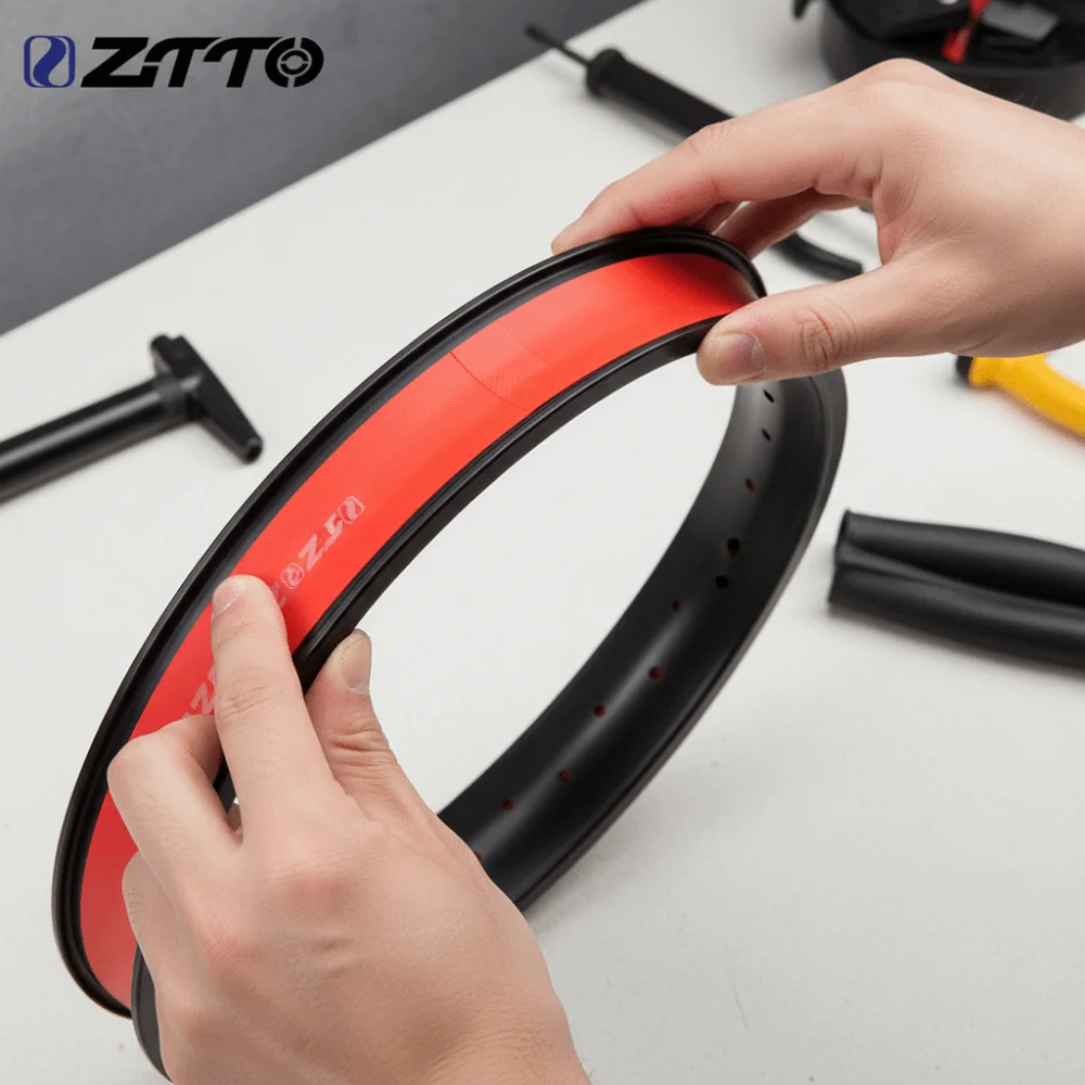 ZTTO-cintas para llanta de bicicleta de montaña, a prueba de explosiones, antipinchazos, almohadillas para tubo interior de bicicleta, tiras gruesas de nailon para llanta de bicicleta