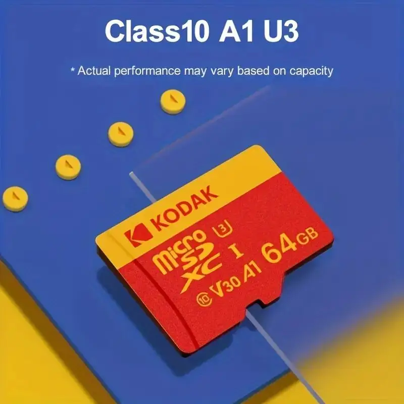 KODAK Micro SD Card Memory Card Class 10 256GB 128GB 64GB 32GB 4K High Speed Cartao De Memoria Flash Memory TF Mecard C10