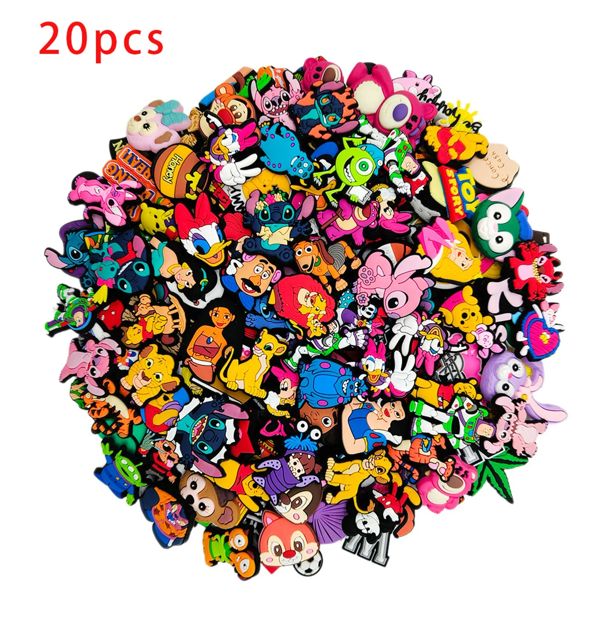 10/20/50/80pcs Random Series Shoe Charms Set For Bag Bubble Slides Sandals, PVC Shoe Decorations  Accessories image 5