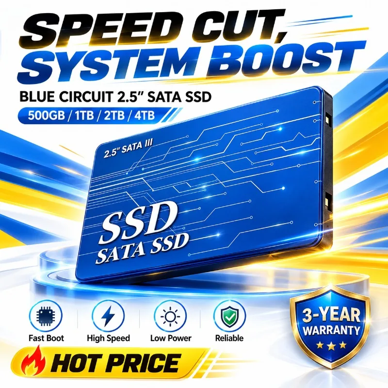 New Internal Solid State 2.5inch SATA3 SSD 500GB 1TB 2TB 4TB Hdd Drive For PC Laptop Fast Data Transfer Durable SSD