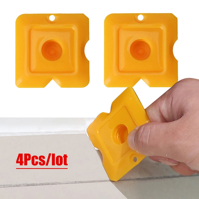

4Pcs/lot Plastic Glass Cement Scraper Sealant Grout Remover Tool Home Finishing Caulking Tools Home Cleaning Hand Spatula Tool