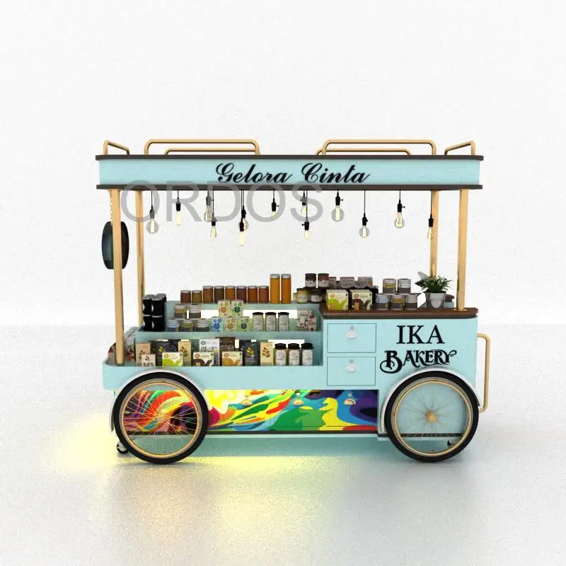 New design hot sale shopping mall decoration food cart selling booth sales stall kiosk for sale