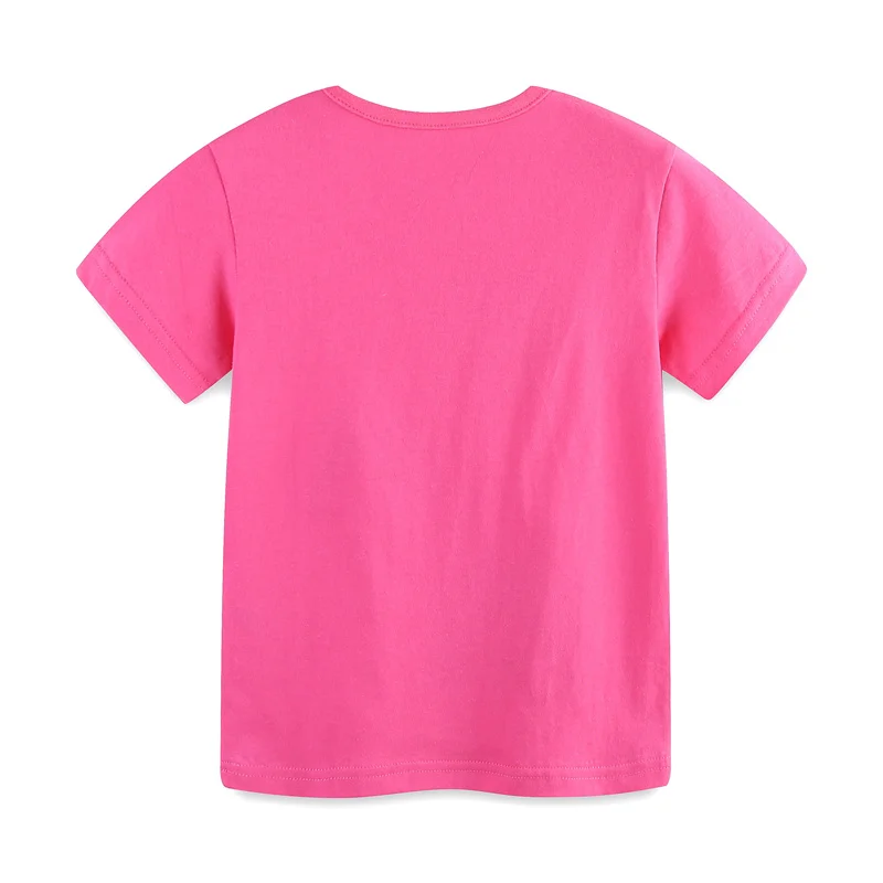 Metri di salto 100% cotone Estate Ragazze Tees Stampa T-shirt per bambini Moda Cotone Ragazzi Ragazze Top Vendita calda Vestiti per bambini