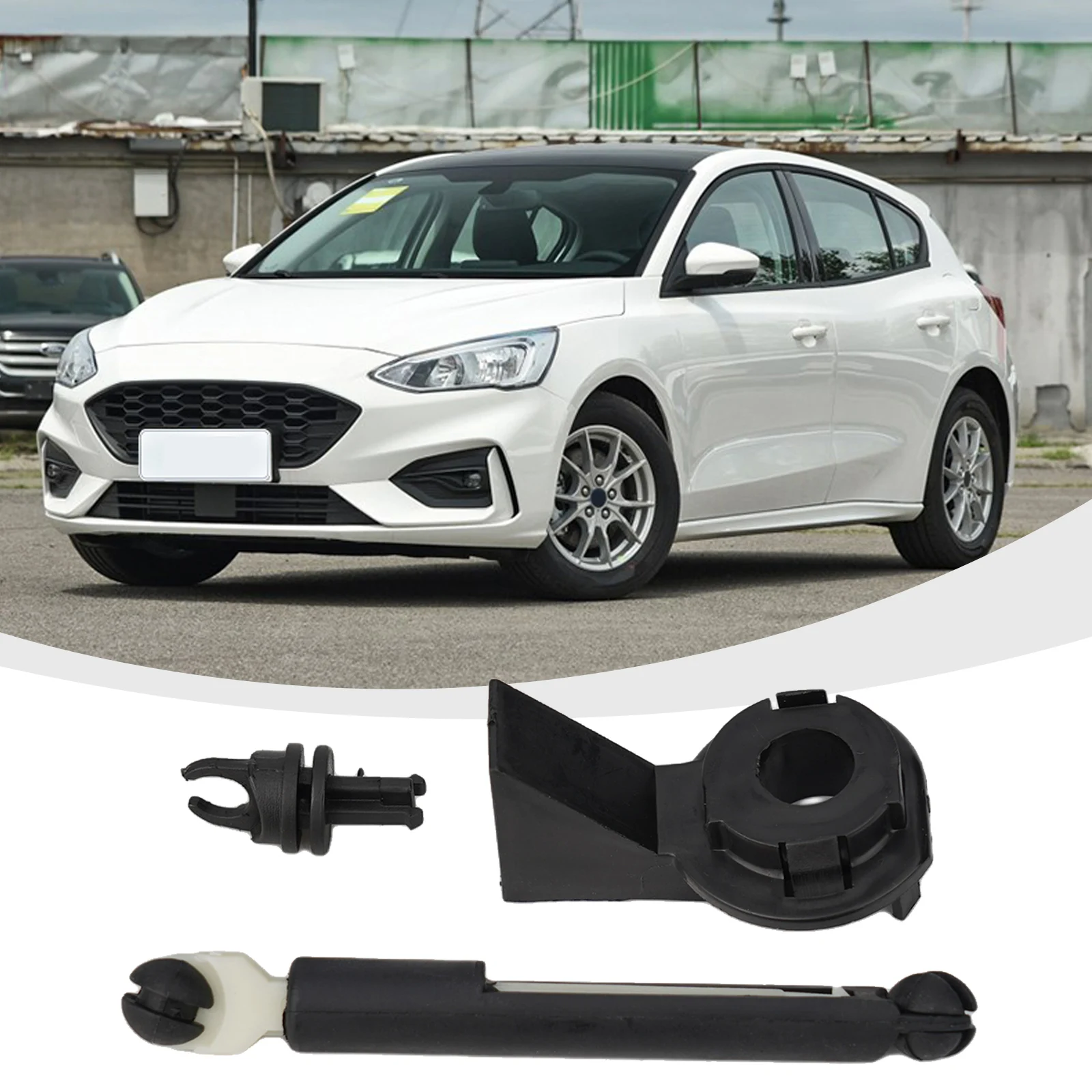 Engine Hoods Locks Connecting Rod + Base For Ford Focus 2 2005-2011 3M5A-87004820-AA Engine Bonnet Rods Car Accessories