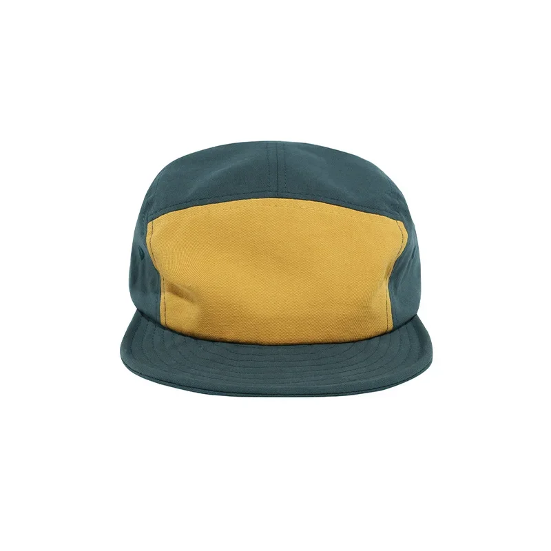 Japanese Short-brimmed 5-panel Baseball Hat Splicing Contrasting Color Skateboard Hat Women Korean Adjustable Baseball Cap Men