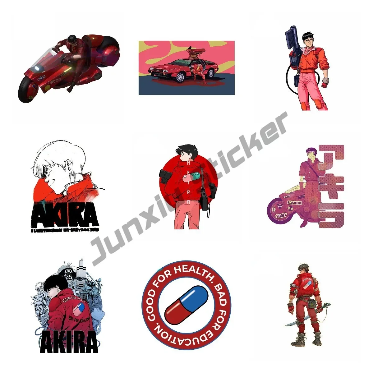 

Akira Junichiro Kanada Motorcycle Car Sticker Waterproof Laotop Decal Surfboard Cartoon Decoration