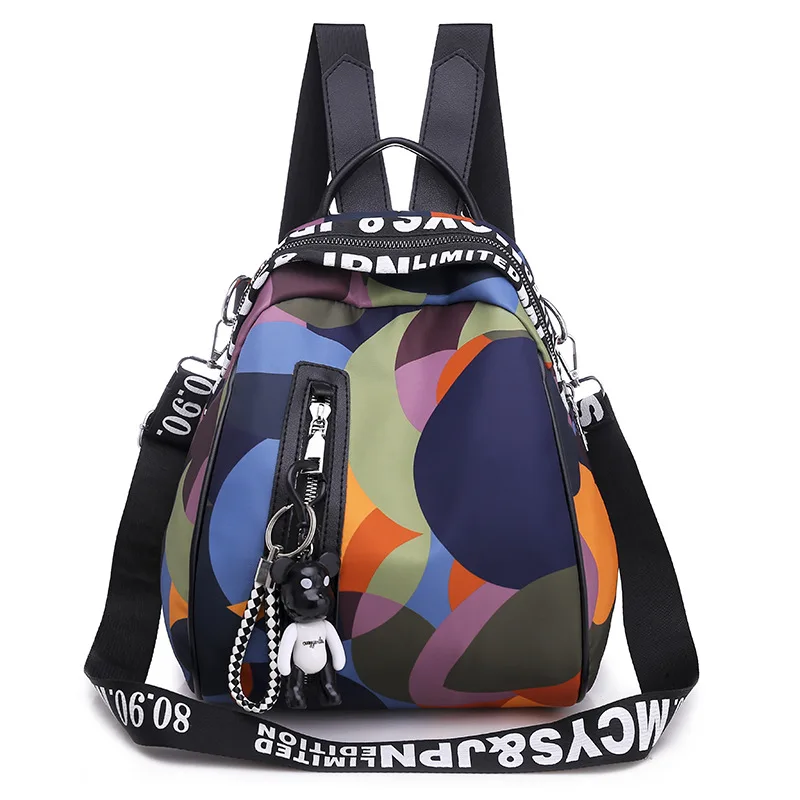 High Quality Shell Double Shoulder Fashion Versatile Color Dual-purpose Women\'s Anti-theft Outdoor Travel Belt Pendant Backpack