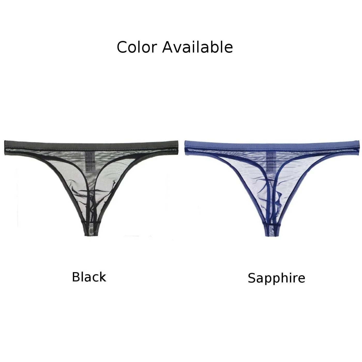 Sheer Mesh Ultrathin Ice Silk Thongs for Men, Breathable T Back Underwear, Sizes M 2XL, Comfortable and Alluring Look