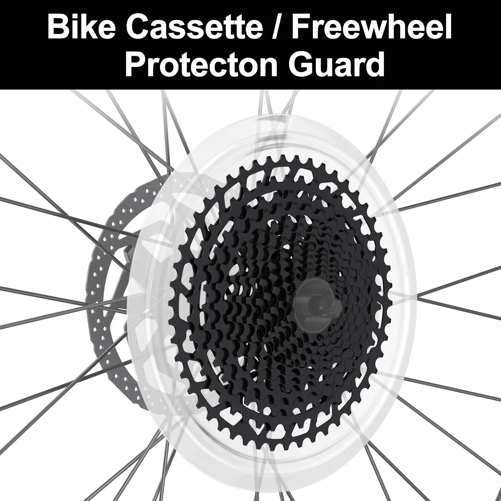 

1 шт., защита для спиц велосипедного колеса, защита для спиц велосипеда, защитный диск для велосипедной кассеты, защитный чехол для свободного хода