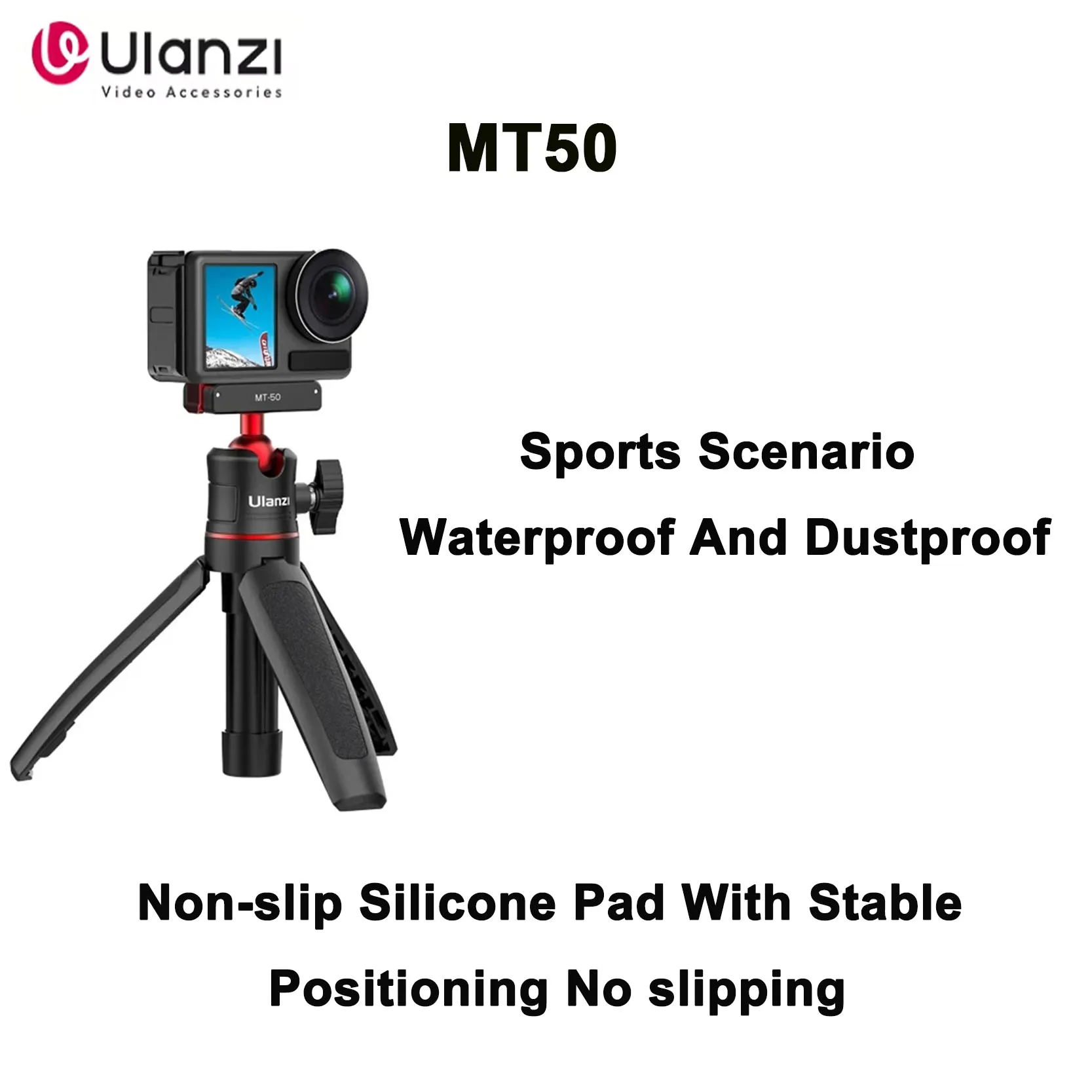 حامل ثلاثي مغناطيسي صغير أصلي Ulanzi MT-50 مناسب لكاميرا DJI Action 5 Lingmou الرياضية المحمولة للتصوير الفوتوغرافي السريع