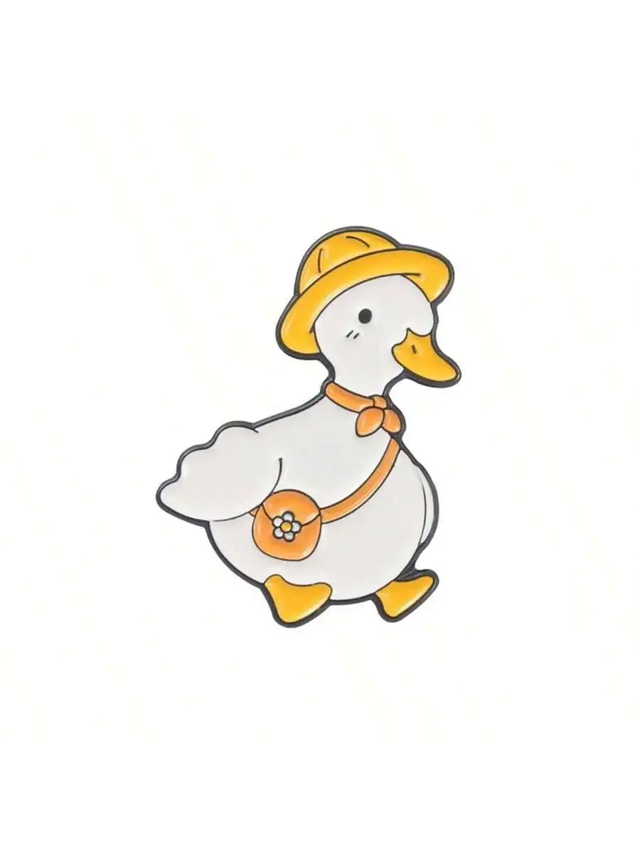 Cartoon Creative Cute Elderly Anime-themed Metal Lacquered Brooch for Coats and Sweaters Accessories