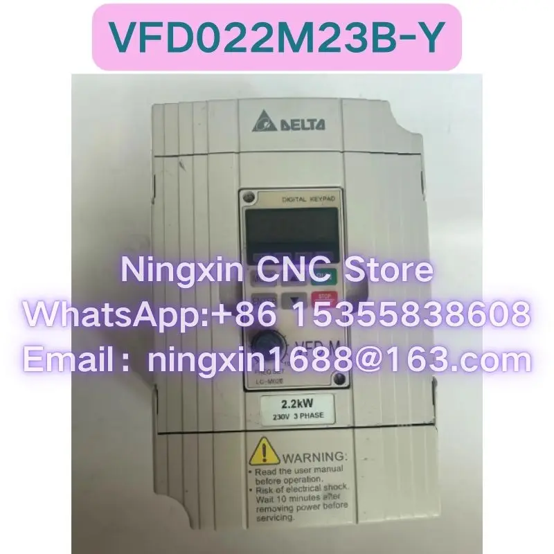 Used VFD022M23B VFD022M23B-Y Inverter Functional test OK Fast delivery