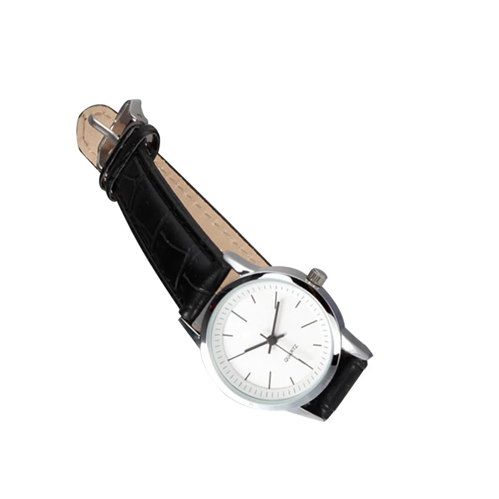 1 قطعة حزام ساعة الزوجين قابل للتعديل بولي Band الفرقة موضة كوارتز ساعة معصم أسود الفرقة الأبيض الهاتفي الذكور الإناث ساعة #6