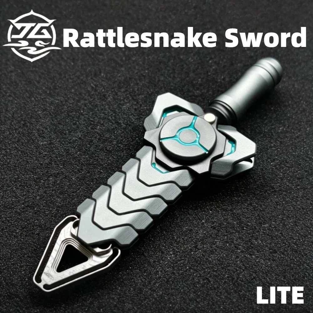 Sky Nest EDC Rattlesnake Sword Lite Aluminum Stress Relief Toy Fidget Toys Adults Anxiety Relief Gadgets Office Stress Relief
