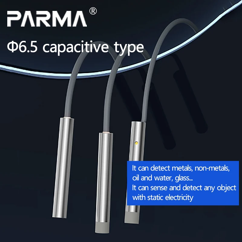 M6.5D6.5 Capacitive Proximity Switch Sensor for Detecting Wood, Feed, Plastic and Liquid
