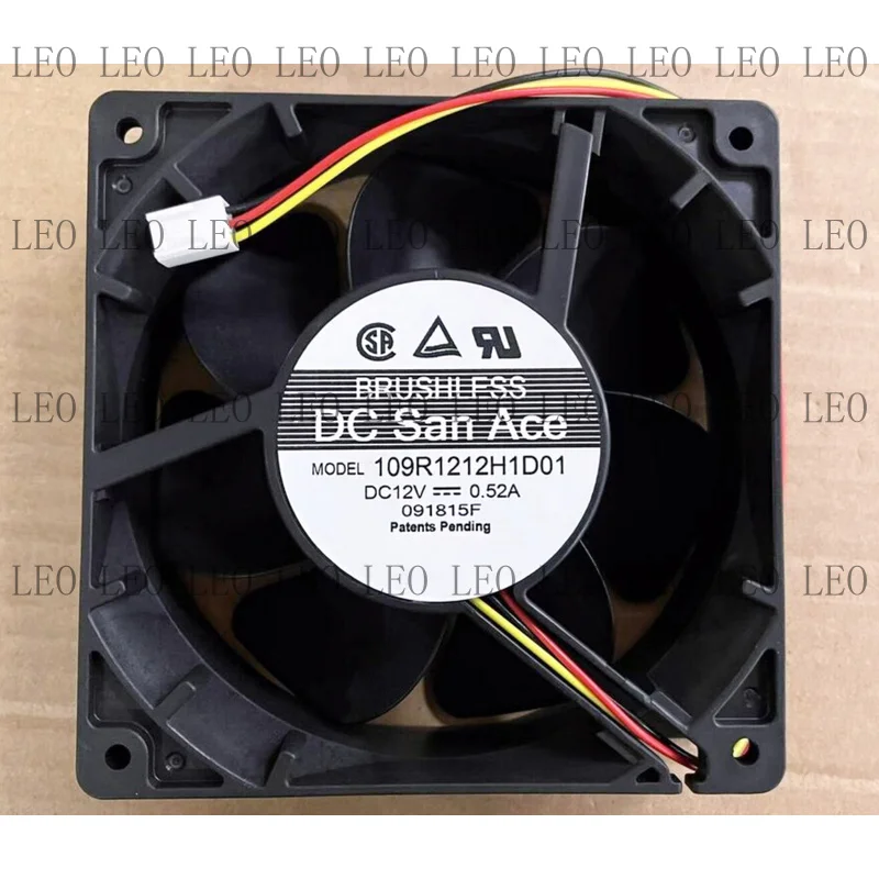 MY For SANYO 109R1212H1D01 cooling fan DC12V 0.52A 3-pin 120×120×38mm