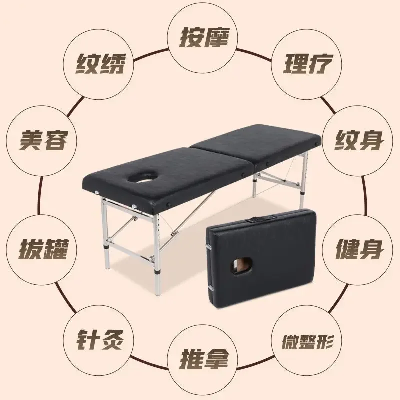 

Metal Beauty Tattoo Lash Massage Bed Bathroom Therapy Massage Table Comfort Sleep Adjust Lettino Estetista Salon Furniture KMMT