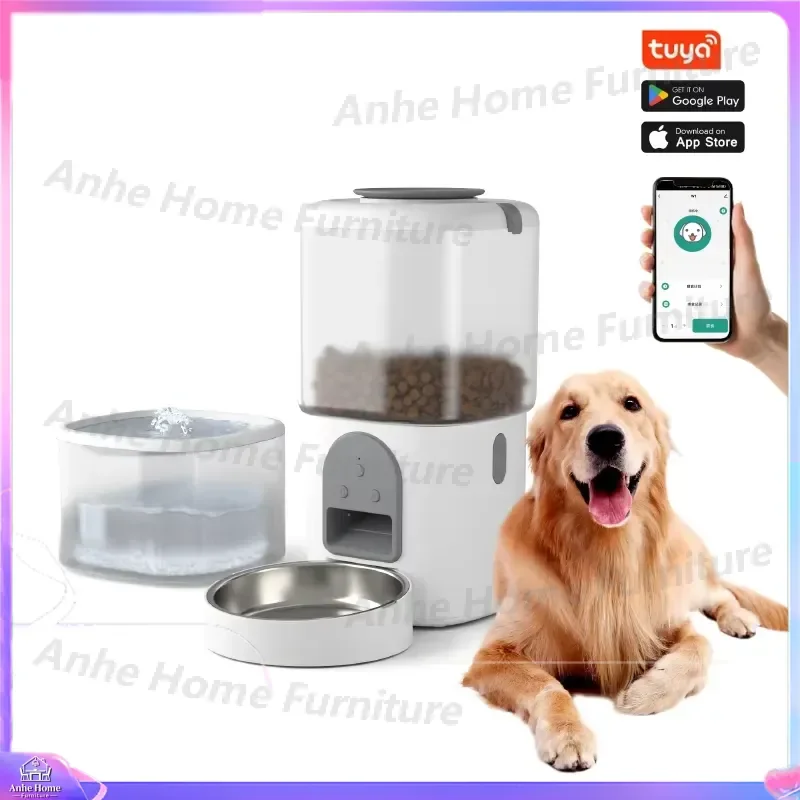 Automatic Pet Feeder 4L Smart Dog Cat Food Dispenser Timer Programmable Dry Food Distributor Feeder for Pets