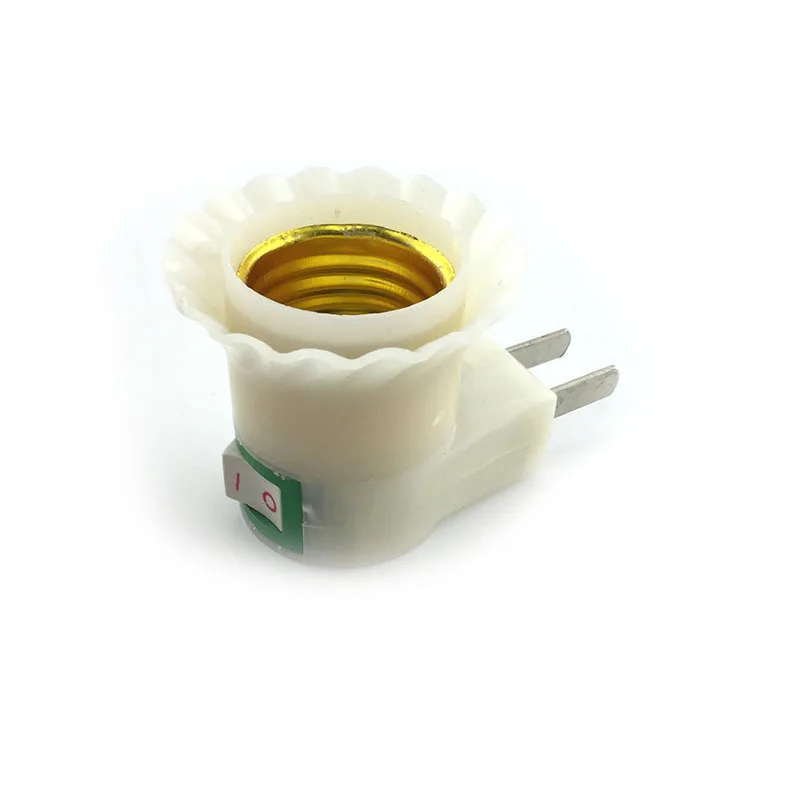 1PCS E27 Led light Bulb Adapter Lamp Holder Converter Female Socket Base type US or AU Plug to AC Power + ON/OFF Button Switch