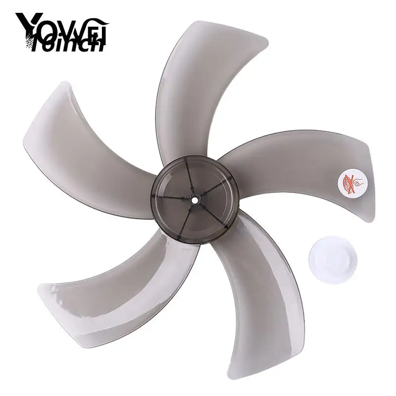 

1PCS 6/12/14/16 Inch Household Plastic Fan Blade Five Leaves With Nut Cover For Pedestal Fan